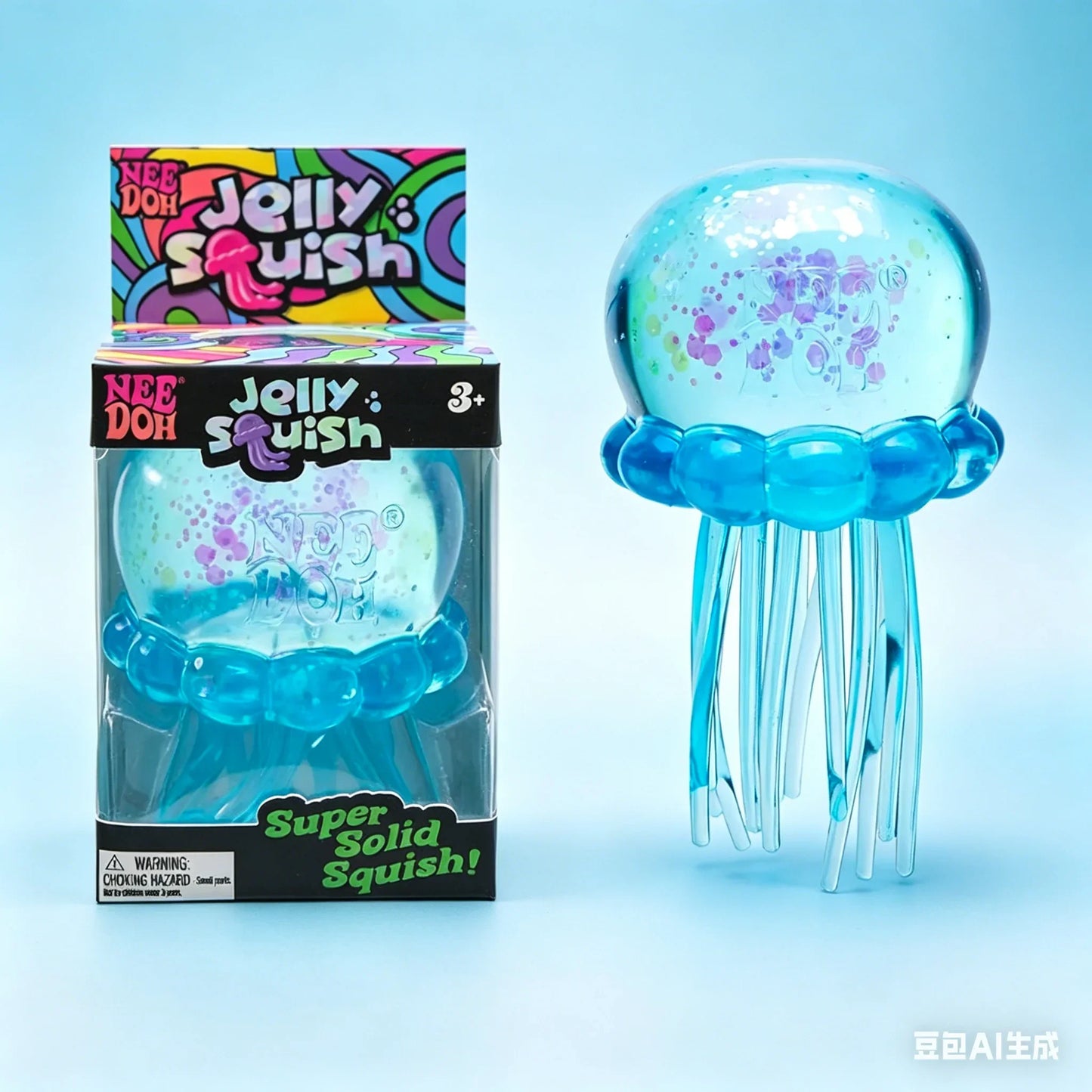 Music-Activated Jellyfish Stress Relief Toy | Squishy Sensory Fidget, Ages 14+