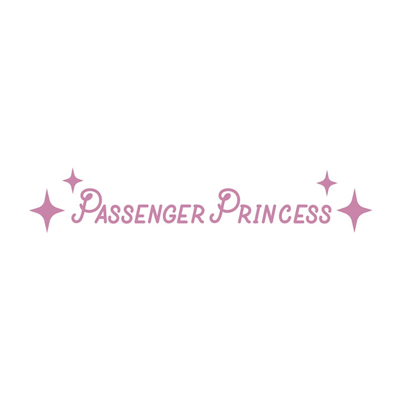Passenger Princess Mirror Car Decal Sticker – Cute Vinyl Art Decoration for Car Interior & Doors