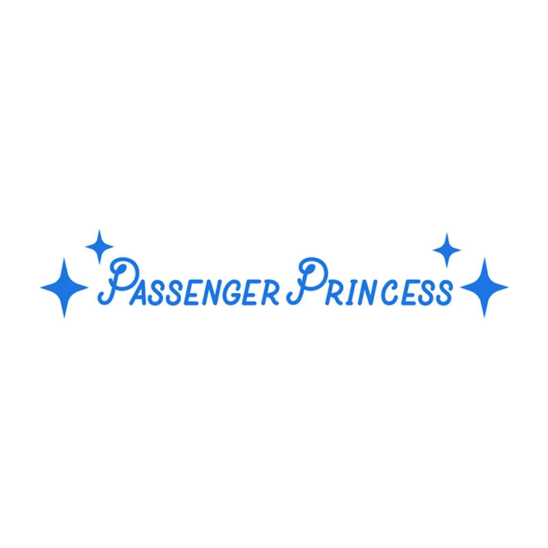 Passenger Princess Mirror Car Decal Sticker – Cute Vinyl Art Decoration for Car Interior & Doors