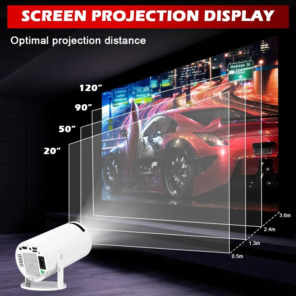 Portable Retro Gaming Projector Console | 19,000+ Games, 4K, 2 Wireless Controllers