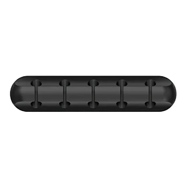 Silicone Cable Management Clips | Self-Adhesive Desk Cord Organizer, 6-Pack