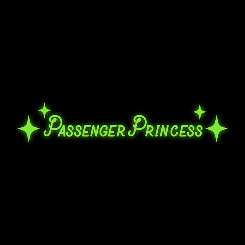 Passenger Princess Mirror Car Decal Sticker – Cute Vinyl Art Decoration for Car Interior & Doors