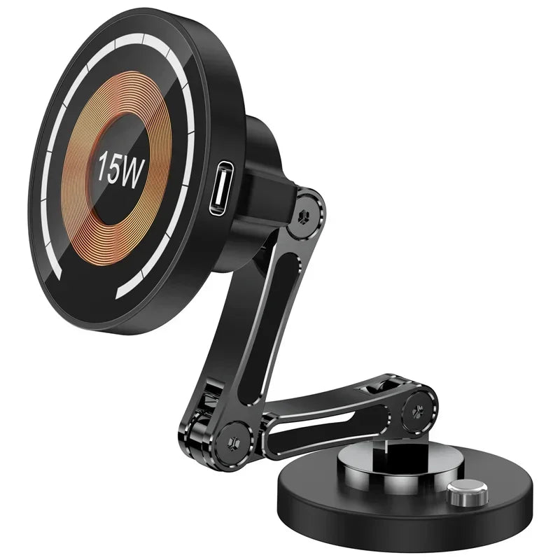 MagSafe Car Wireless Charger Holder | Fast Charging Mount for iPhone 12–15