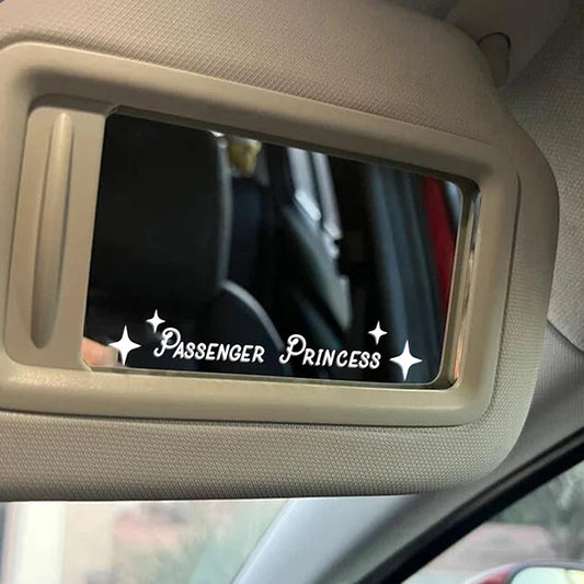 New  1PC Auto Interior Accessories Creative Passenger Princess Mirror Car Decal Cute Vinyl Funny Art Sticker Decals Decoration
