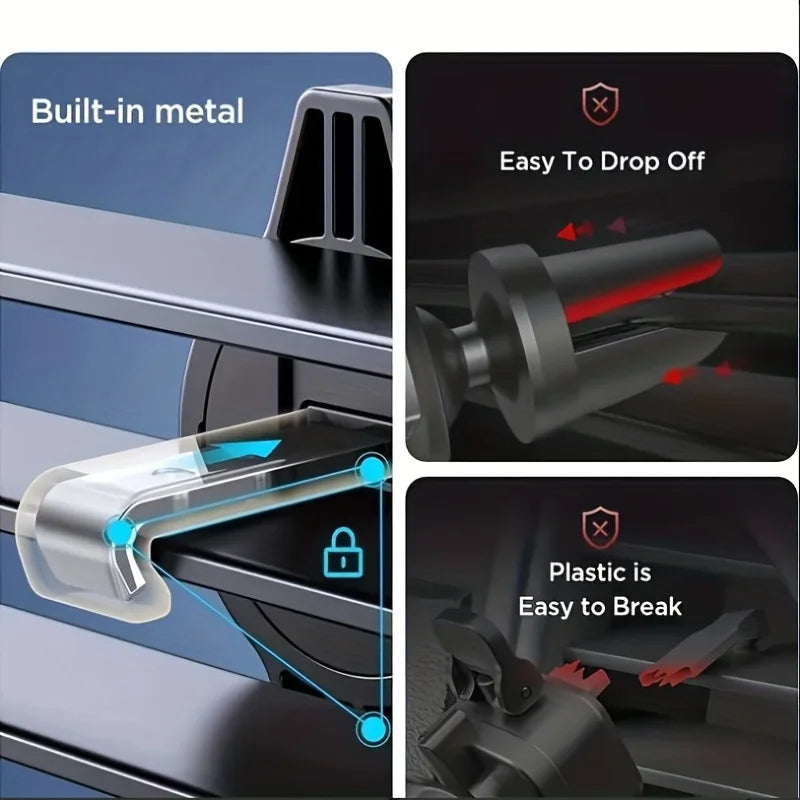 Air Vent Car Phone Holder Clip | Universal Fit 4.7–6.7 Inch Devices