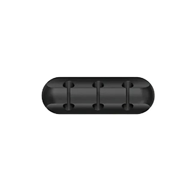 Silicone Cable Management Clips | Self-Adhesive Desk Cord Organizer, 6-Pack