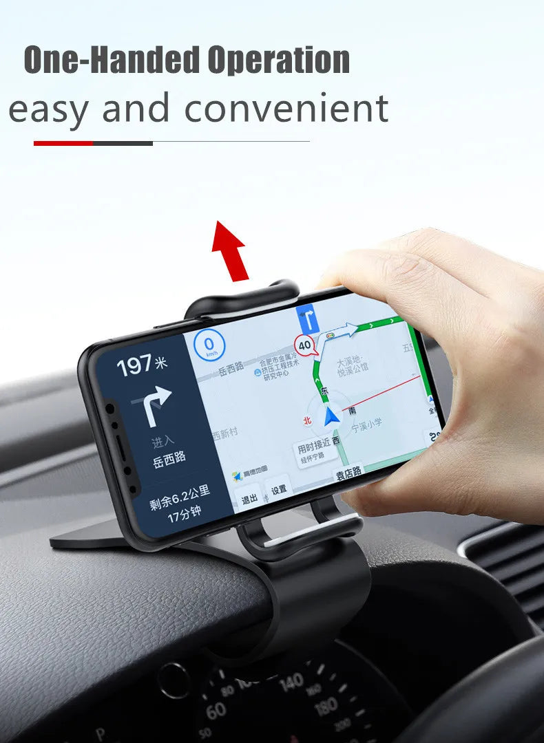 360° Rotating Dashboard Car Phone Mount | Universal Auto-Grip Bracket