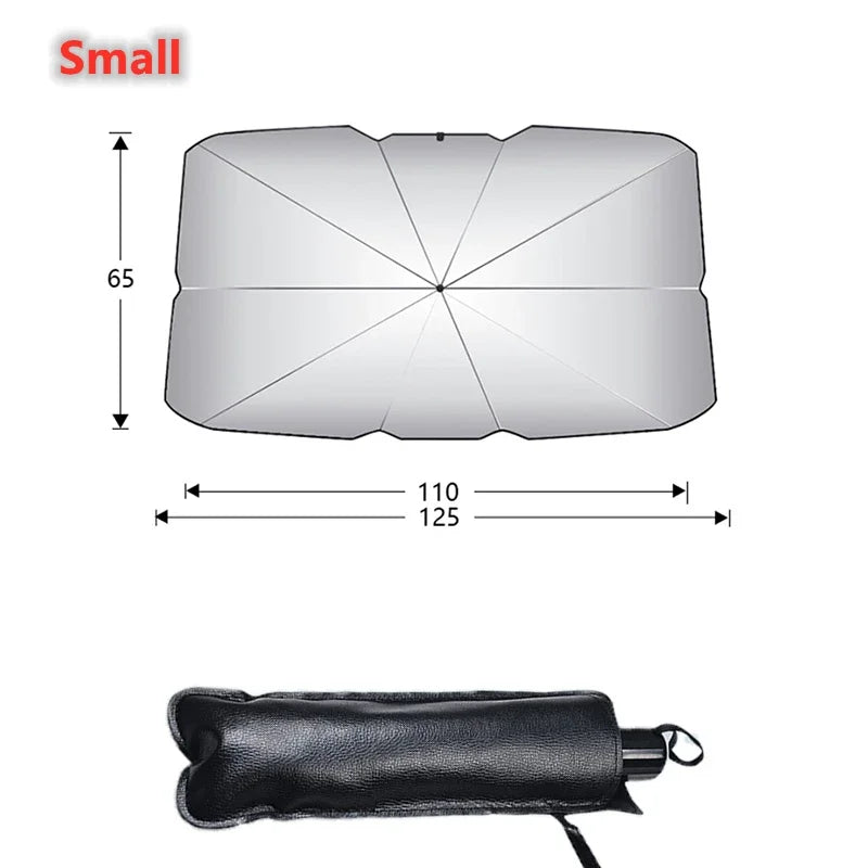 Foldable Car Windshield Sun Shade | UV Blocking Heat Insulator, All-Season