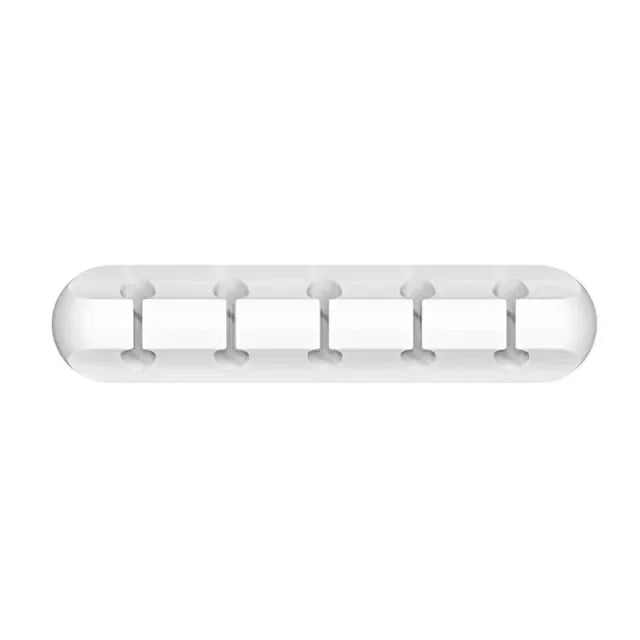 Silicone Cable Management Clips | Self-Adhesive Desk Cord Organizer, 6-Pack