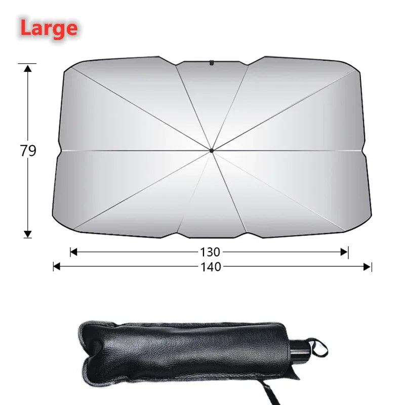 Foldable Car Windshield Sun Shade | UV Blocking Heat Insulator, All-Season