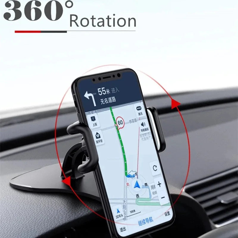 360° Rotating Dashboard Car Phone Mount | Universal Auto-Grip Bracket