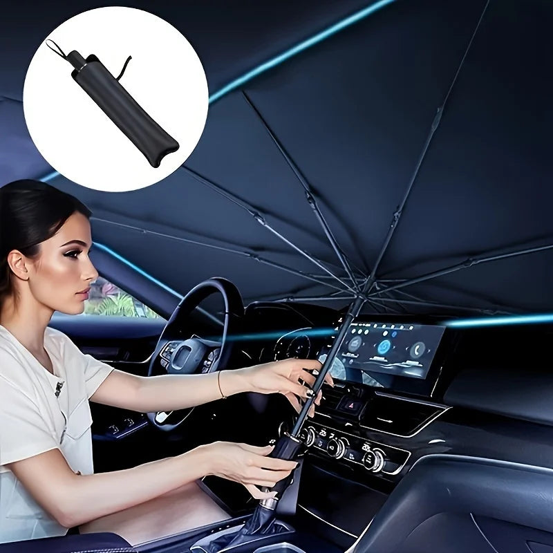 Foldable Car Windshield Sun Shade | UV Blocking Heat Insulator, All-Season
