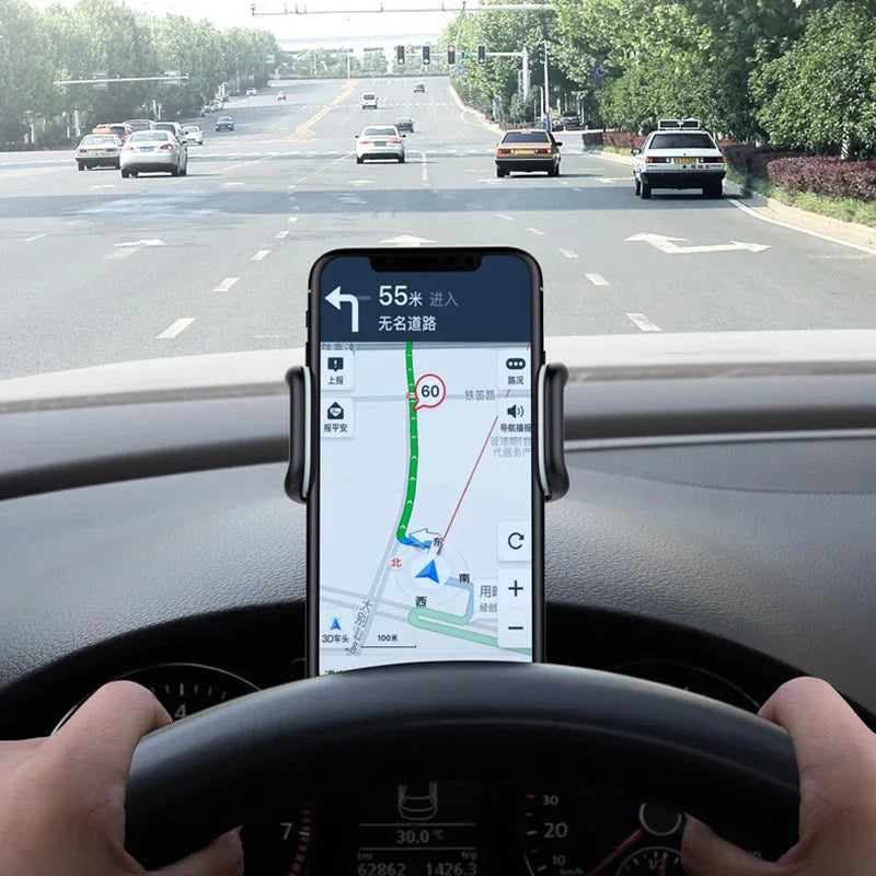 360° Rotating Dashboard Car Phone Mount | Universal Auto-Grip Bracket