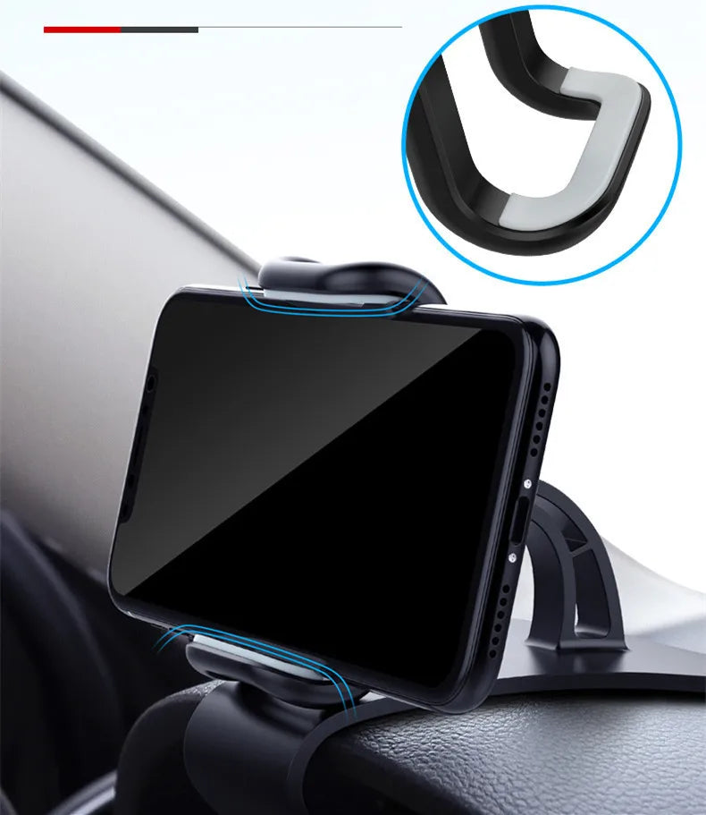 360° Rotating Dashboard Car Phone Mount | Universal Auto-Grip Bracket